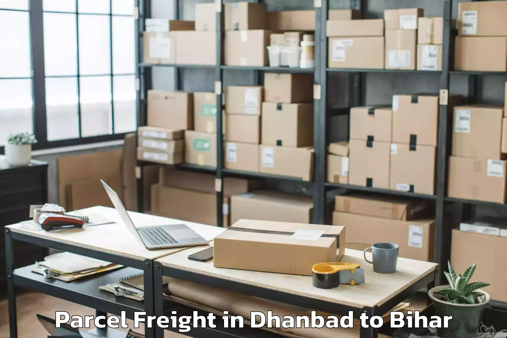 Expert Dhanbad to Meskaur Parcel Freight